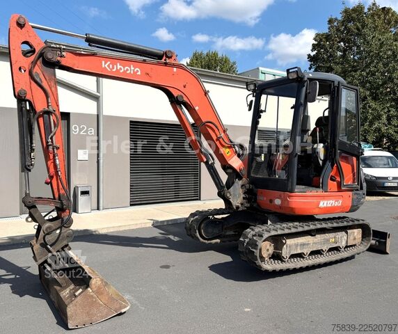 Minigraver KUBOTA KX 121-3, 3.980 kg, SW, Grabenräumer, 3 Löffel