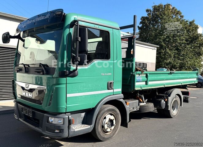 Tresidig tippbil MAN 8.220 TGL, Klima, 3 Sitze, 2x AHK, 1.Hand