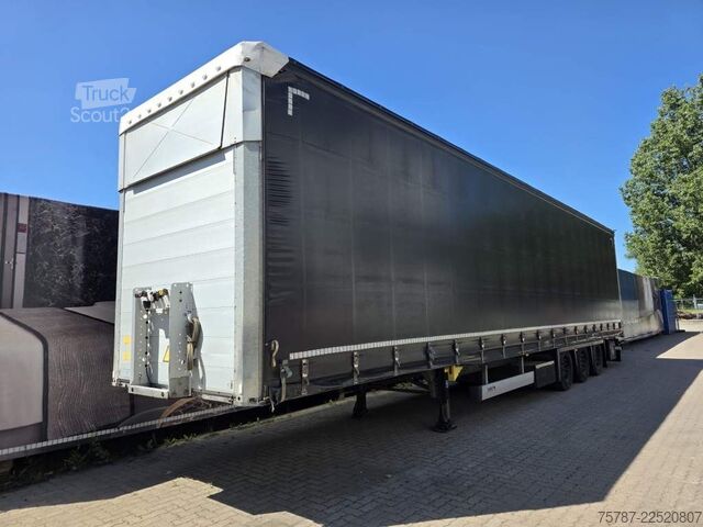 Åpen semitrailer med presenning SCHMITZ CARGOBULL Gardine LL, Hubdach, Lift, 115.913 Original Km!