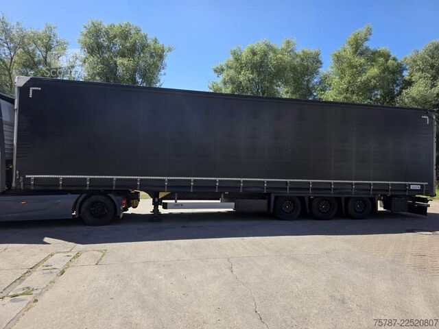 Åpen semitrailer med presenning SCHMITZ CARGOBULL Gardine LL, Hubdach, Lift, 115.913 Original Km!