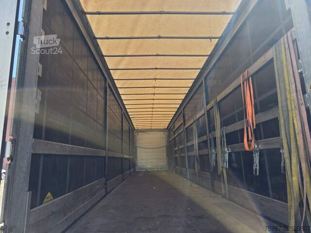 Åpen semitrailer med presenning SCHMITZ CARGOBULL Gardine LL, Hubdach, Lift, 115.913 Original Km!