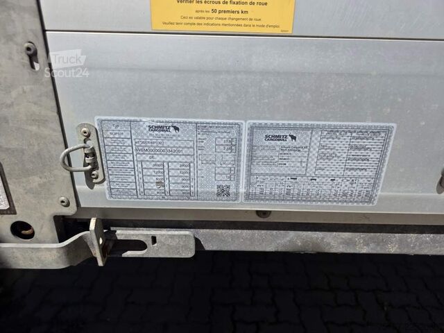 Åpen semitrailer med presenning SCHMITZ CARGOBULL Gardine LL, Hubdach, Lift, 115.913 Original Km!