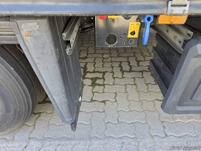 Åpen semitrailer med presenning SCHMITZ CARGOBULL Gardine LL, Hubdach, Lift, 115.913 Original Km!