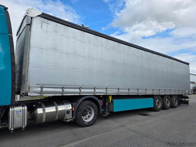 Åpen semitrailer med presenning SCHMITZ CARGOBULL Gardine Standard, 12642XL,Palettenanschlagleiste