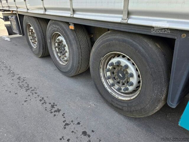 Åpen semitrailer med presenning SCHMITZ CARGOBULL Gardine Standard, 12642XL,Palettenanschlagleiste