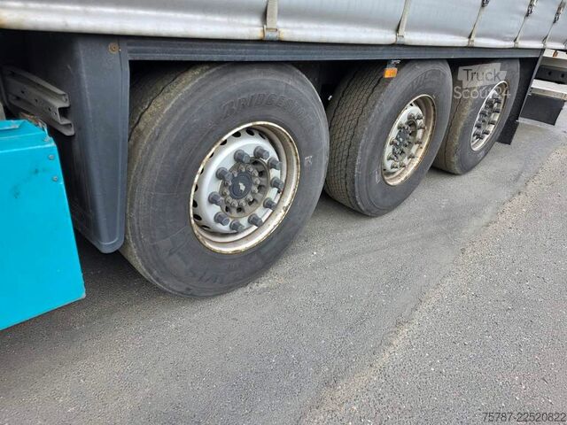 Åpen semitrailer med presenning SCHMITZ CARGOBULL Gardine Standard, 12642XL,Palettenanschlagleiste