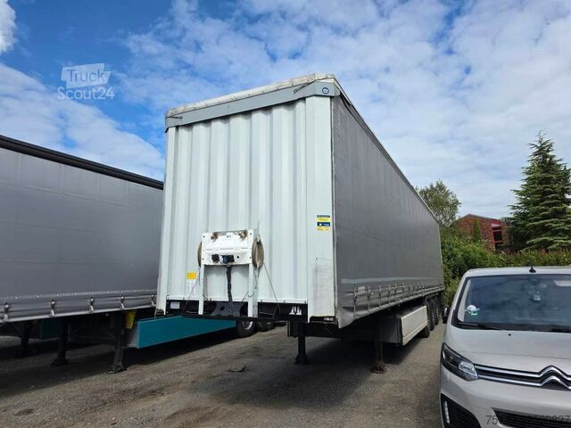 Åpen semitrailer med presenning KRONE Gardine Standard, 12642 XL, 4 Reihen Alu, Lift