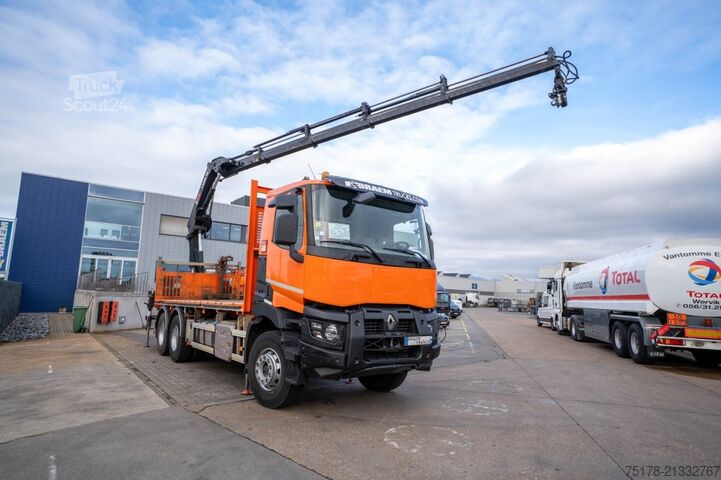 Laadplatform RENAULT C 430 DXI-6X4+ HIAB 18T/m / 3 EXT