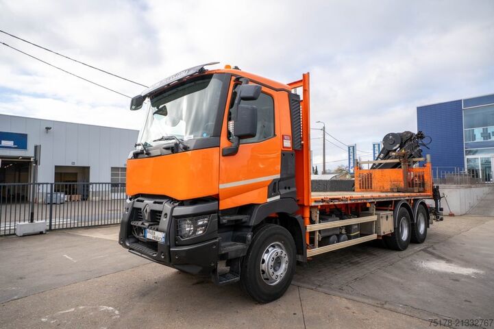 Laadplatform RENAULT C 430 DXI-6X4+ HIAB 18T/m / 3 EXT