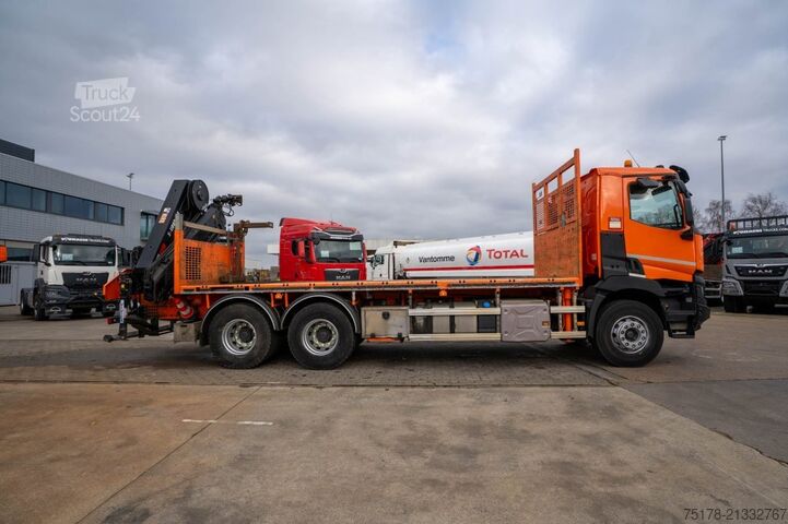 Laadplatform RENAULT C 430 DXI-6X4+ HIAB 18T/m / 3 EXT