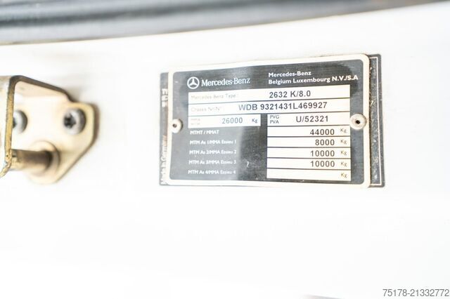 قلابة مع رافعة Mercedes-Benz ACTROS 2632 K-MP3 + FASSI F170A.22