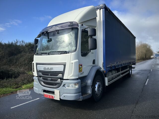 Camion plateau avec bâche DAF LF 290 EURO 6 TAULINER 19T