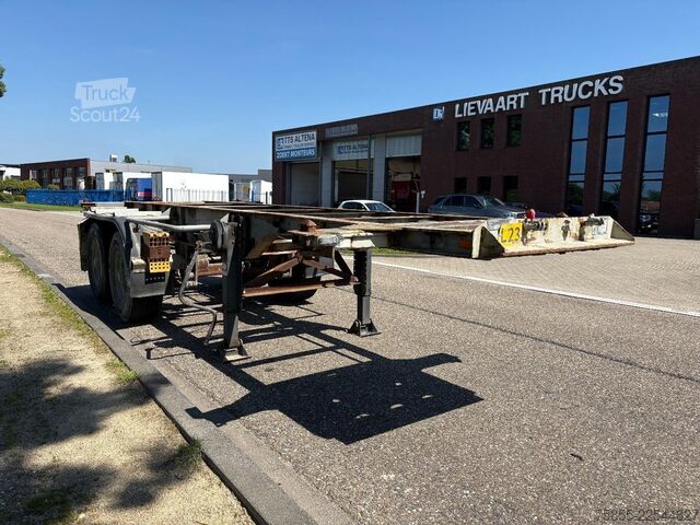 Containertransport Netam-Fruehauf OCCR 30-218 20 FT Chassis / FULL STEEL / BLATTF...