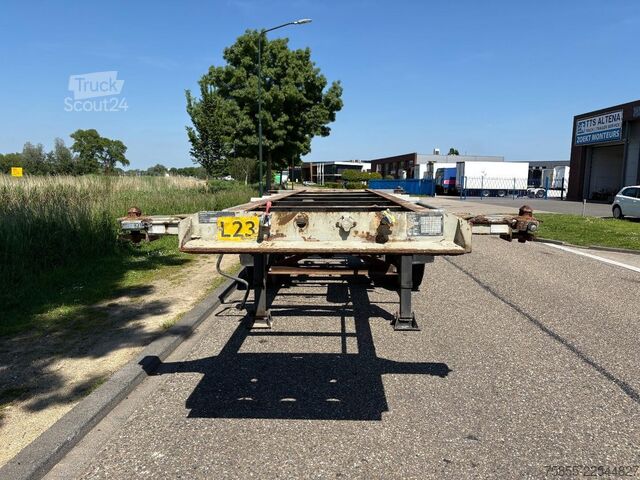 Containertransport Netam-Fruehauf OCCR 30-218 20 FT Chassis / FULL STEEL / BLATTF...