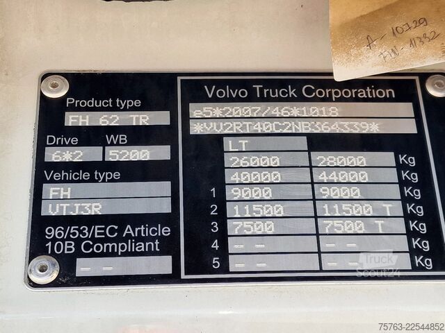 Prevoz v hladilniku/zamrznjenem stanju Volvo FH 13.500 6x2*4 - XL - Thermoking frigo - Retar...