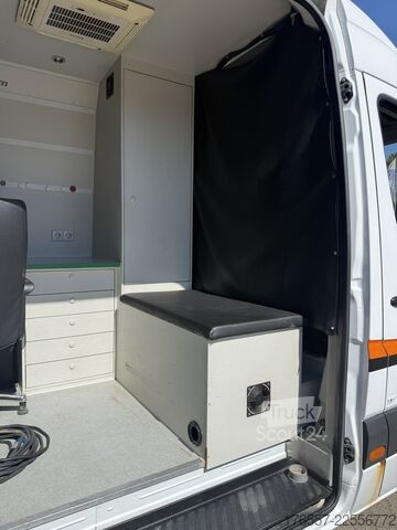Fourgon tôlé à empattement long et toit surélevé Mercedes-Benz 516 CDI Kanal Kamerawagen komplett