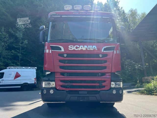Camión forestal Scania R520  V8 EpsilonQ170Z82 Greifer Anhänger Retarder