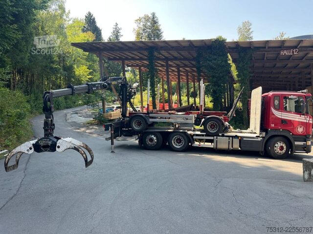 Camión forestal Scania R520  V8 EpsilonQ170Z82 Greifer Anhänger Retarder