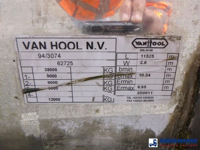 Rezervor Van Hool Chemical tank inox L4BH 30 m3 / 3 comp
