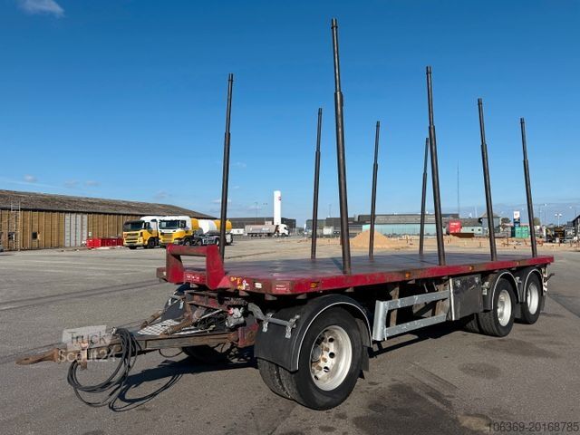Remorcă pentru buşteni MENKE-JANZEN 24 t. 3 axle Woodtransport / Holztransport