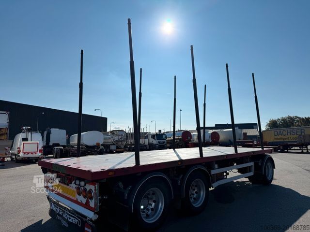 Remorcă pentru buşteni MENKE-JANZEN 24 t. 3 axle Woodtransport / Holztransport