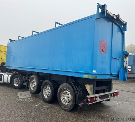 Kipper Auflieger GLORIA 3-Achs 1-Seitenkipper ALU Kohle Getreide