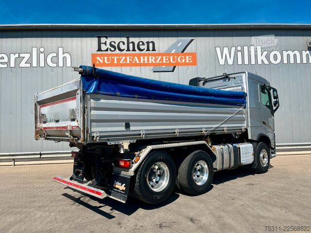 Trojstranný sklápací nákladný automobil VOLVO FH 500 6x4 | ALU-Kipper*Liftachse*60to.*Komfort+