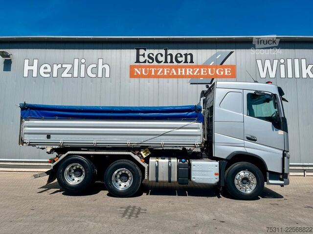 Trojstranný sklápací nákladný automobil VOLVO FH 500 6x4 | ALU-Kipper*Liftachse*60to.*Komfort+