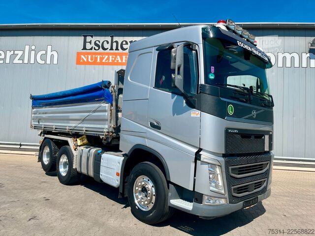 Trojstranný sklápací nákladný automobil VOLVO FH 500 6x4 | ALU-Kipper*Liftachse*60to.*Komfort+