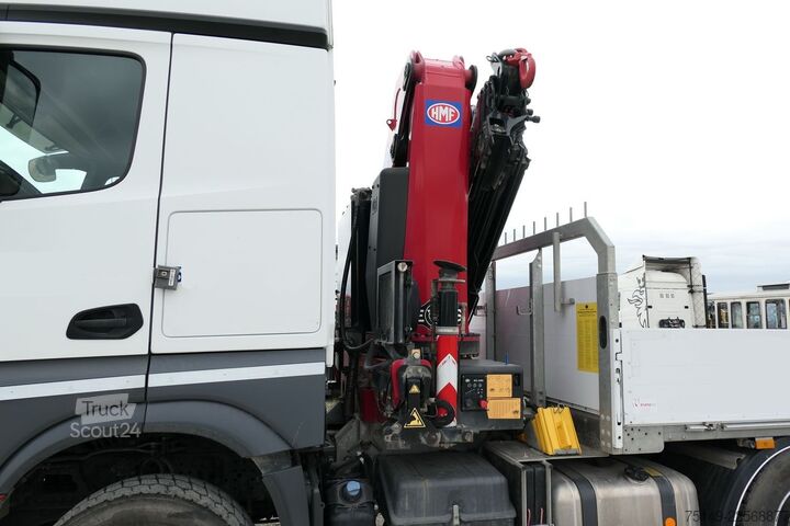 Camion plateau MERCEDES-BENZ 2651 L Arocs HAD 6x6,HMF 3220,Funk,AHK,Container