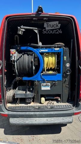 Vacuum tank truck VOLKSWAGEN Crafter 2.0 TDI KaRo 1m³ HD-Kanal-Spüler