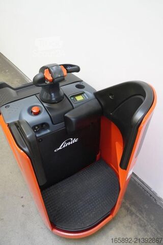 Elektriskā palešu ratiņi ar stāvvietu operatoram Linde T 20 SP 131-08