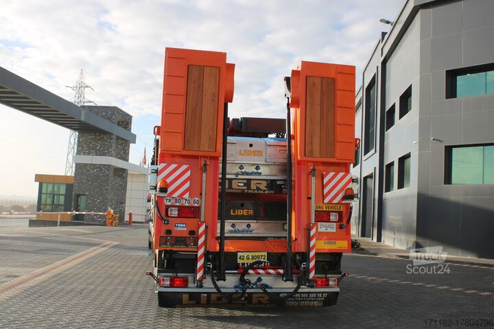 Dieplader voor het vervoer van bouwmachines Lider Lowbed 3 Axles S