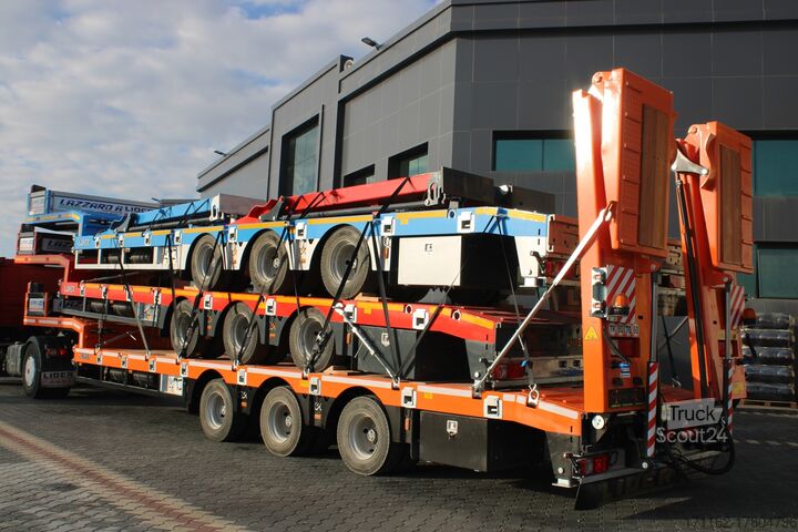 Dieplader voor het vervoer van bouwmachines Lider Lowbed 3 Axles S