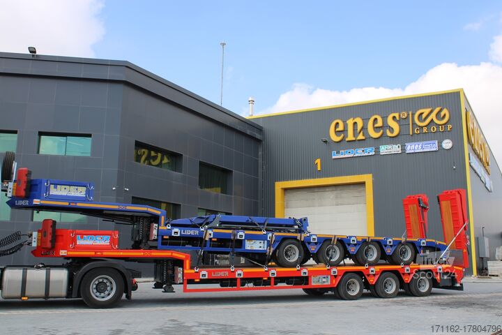 Dieplader voor het vervoer van bouwmachines Lider Lowbed 3 Axles S