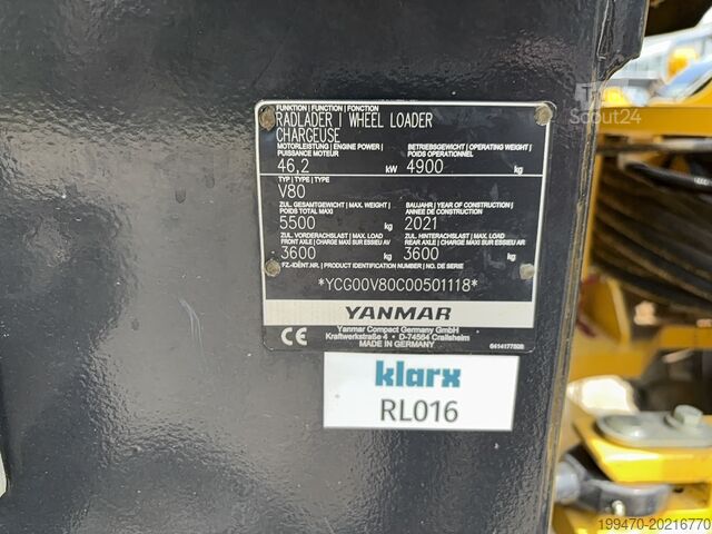 Hjullastare Yanmar V80