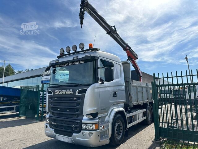 Ladepritsche Scania R520 6x4 PRITSCHE + KRAN PALFINGER PK 15002 A -...