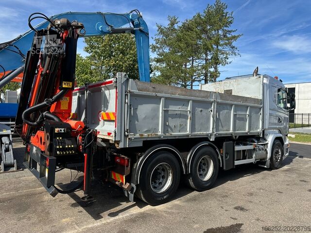 Ladepritsche Scania R520 6x4 PRITSCHE + KRAN PALFINGER PK 15002 A -...