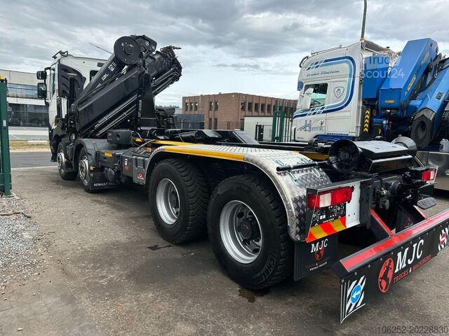 Système de bras à crochet Renault C460 8x4 HOOKLIFT + (19m!) CRANE HIAB 288 E-6 H...
