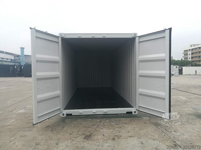 Jūras konteiners 20 Fuß Seecontainer RAL7035 Container Kontener Kontainer Shipping Box Self
