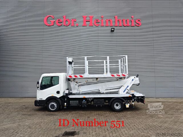 Hefplatform Nissan Cabstar 35.13 NT400 Multitel MS100