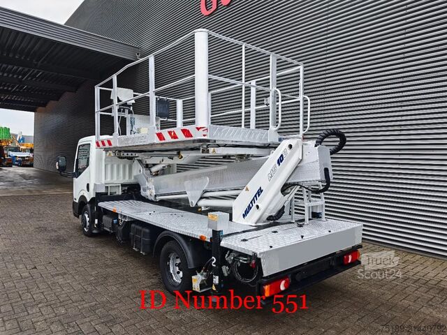 Hefplatform Nissan Cabstar 35.13 NT400 Multitel MS100