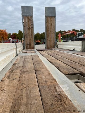 Tieflader Anhänger HUMBAUR HBTZ Tandem Tieflader Baumaschinentransport Ramp