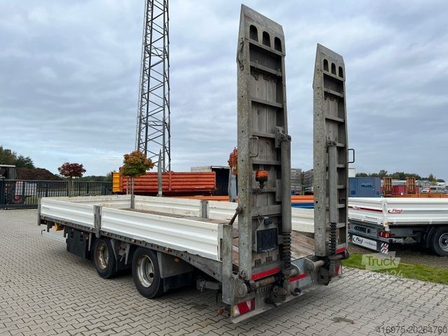 Tieflader Anhänger HUMBAUR HBTZ Tandem Tieflader Baumaschinentransport Ramp