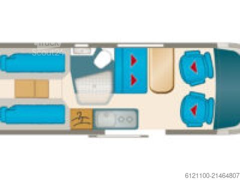 Camper van Karmann Mobil Davis 600 Autark-Paket, TV, Alarm