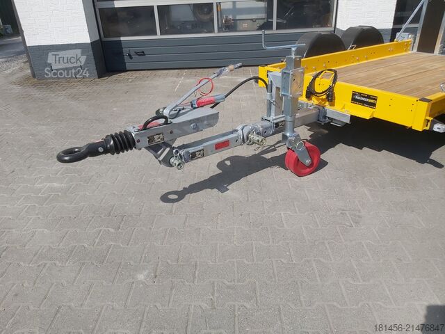 Porte-engins trailershop Baumaschinen Bagger Anhänger mit höhenverstellbarer Deichsel Nutzlast 1850kg