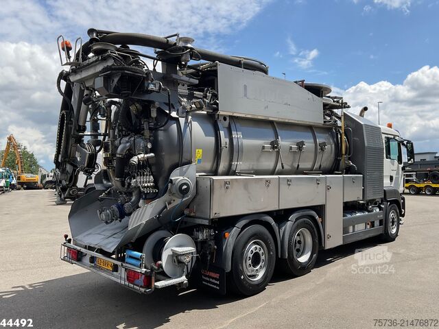 Véhicule aspirant Man TGS 28.440 FFG Flensburger 12,5m³ Saug/Spul com...