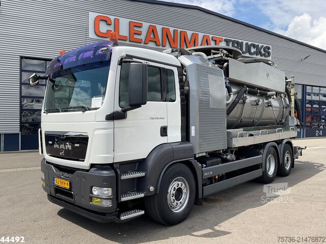 Véhicule aspirant Man TGS 28.440 FFG Flensburger 12,5m³ Saug/Spul com...