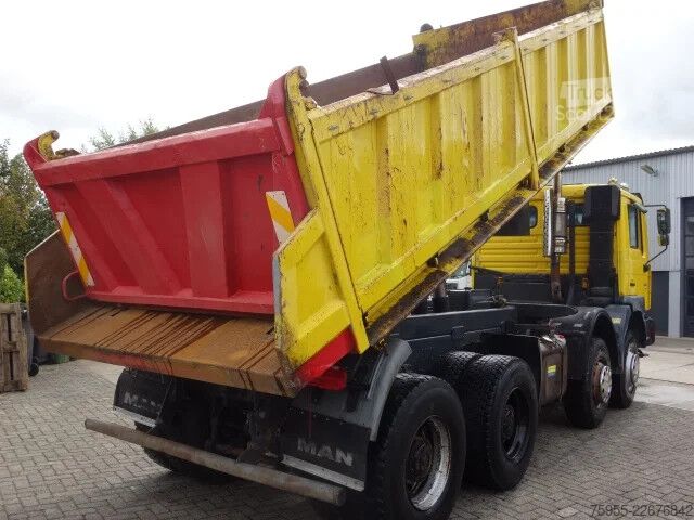 Ανατρεπόμενο φορτηγό MAN 35.414 8X4 MEILLERKIPPER,MANUAL FEULPOMP,INTARDER
