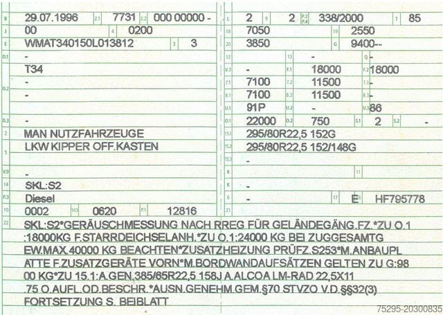 Trijų pusių savivartis sunkvežimis MAN 19.464 3-S-Kipper Retarder Klima StHz Alu-BW?s